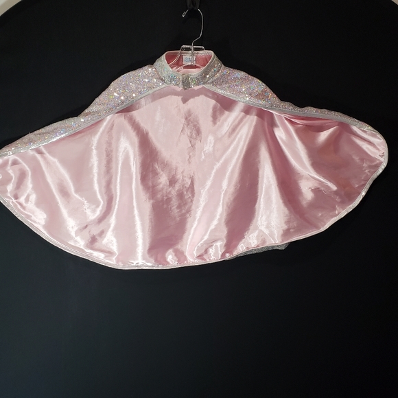 Great Pretenders Reversible Cape Halloween Costume Dress Up Sz 4-6Y Pink Sequin - Picture 5 of 12